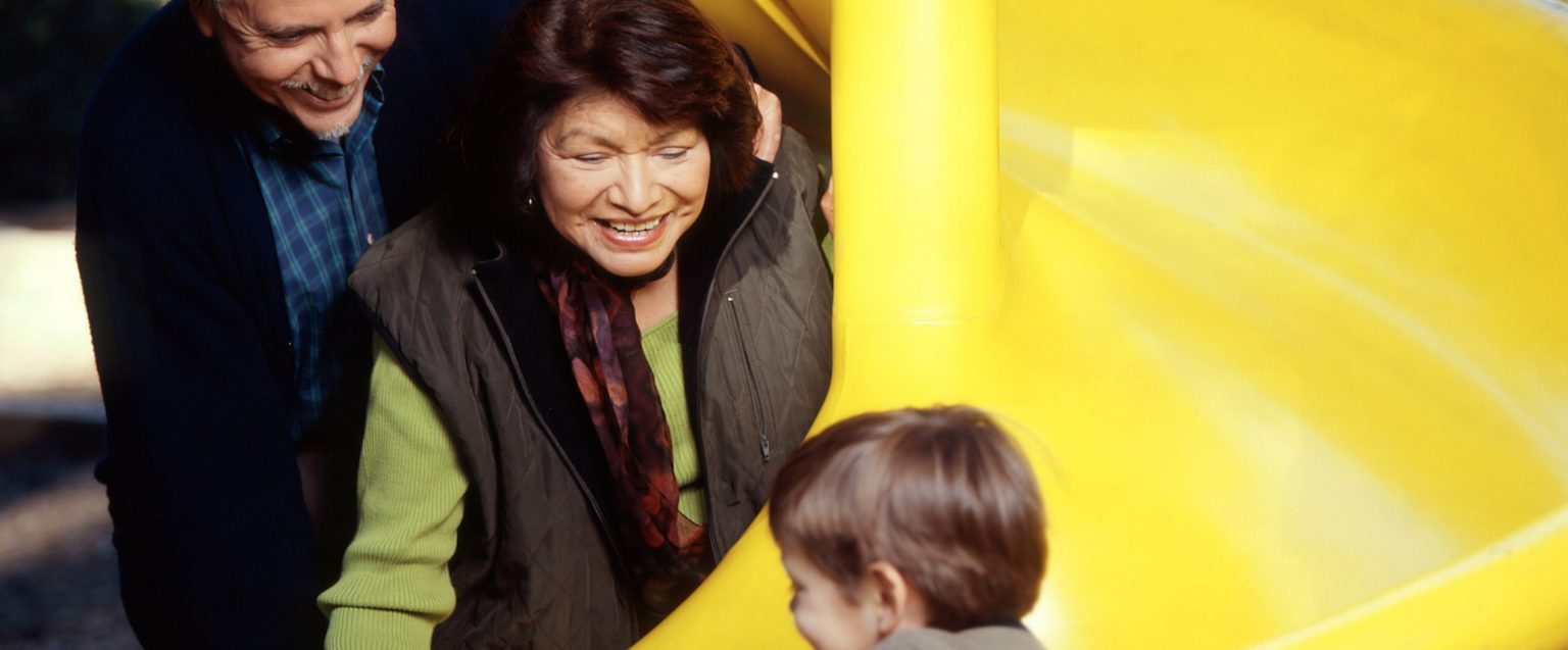 grandparents with child